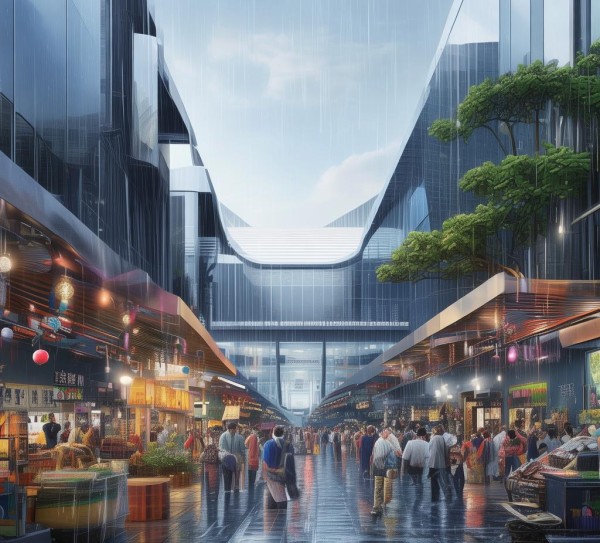 雨过铺，贸易环境焕新颜，综合商贸服务中心助力经济发展